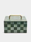 Ruda Studio - Weave Rye Straw Inlay Wood Box -  - ABASK - 