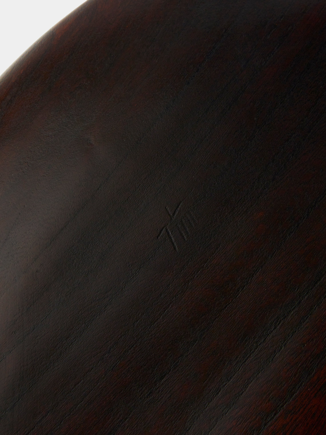Suk Keun Kang - Hamji Ottchil Wood Low Bowl - Brown - ABASK