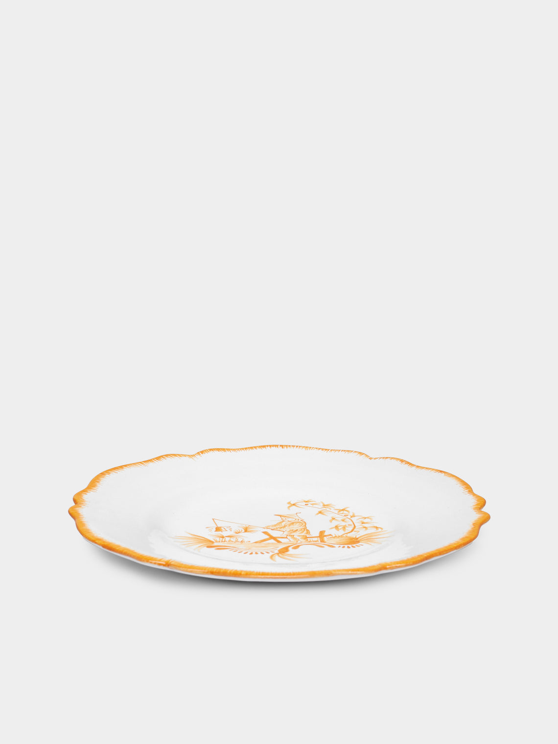 Bourg Joly Malicorne - Chinoiserie Hand-Painted Ceramic Dessert Plate -  - ABASK