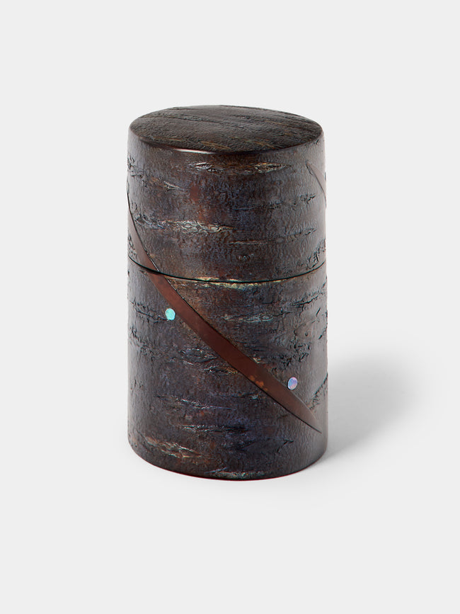 Denshiro - Morning Glory Cherry Bark Tea Canister - Purple - ABASK - 