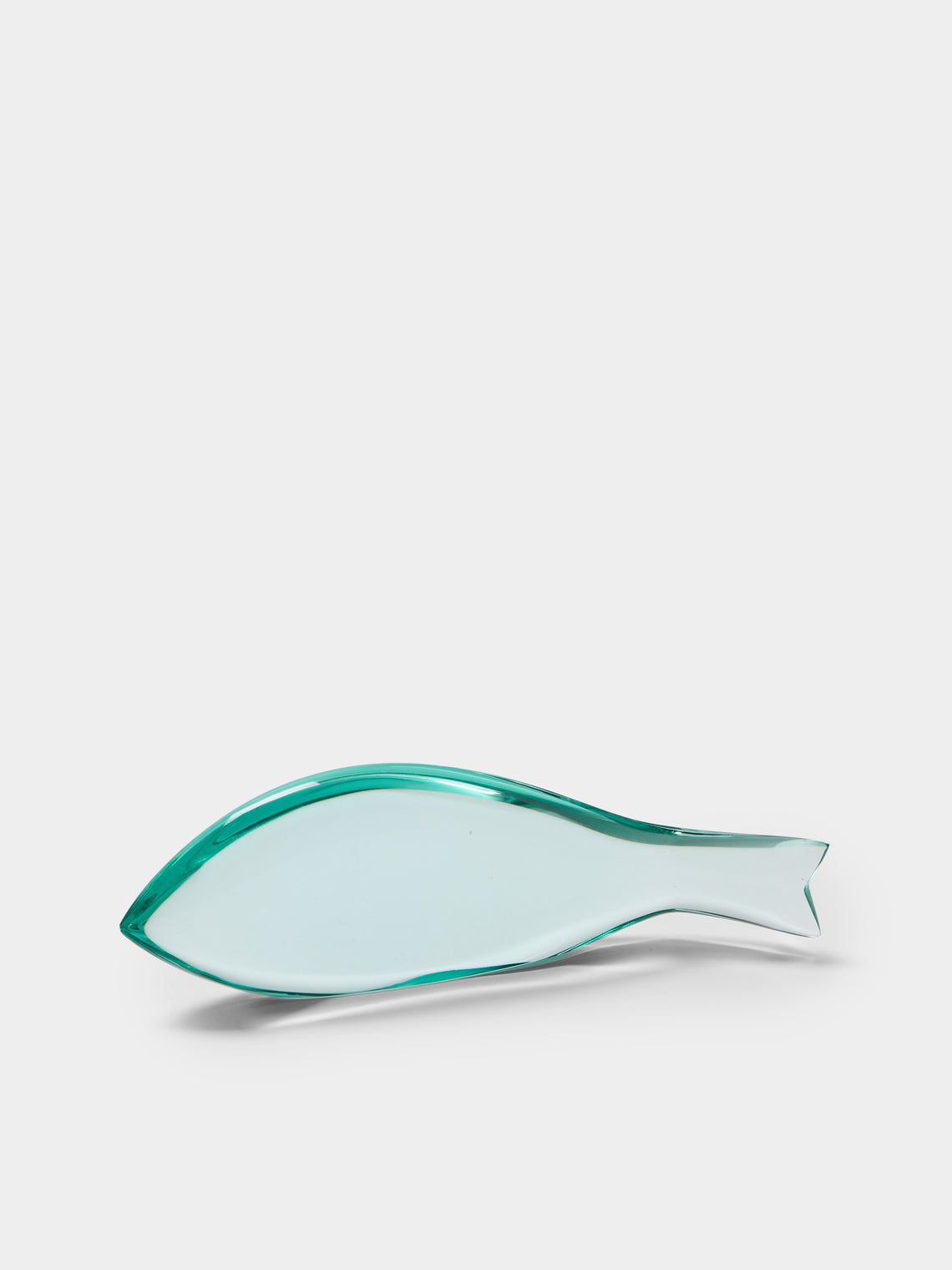 Antique and Vintage - 1950s Fontana Arte Glass Fish Sculpture - Clear - ABASK - 