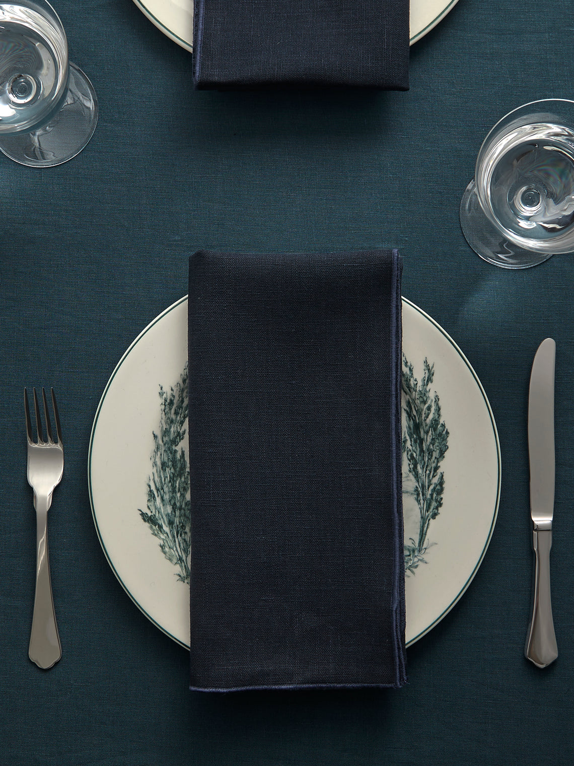 Borgo delle Tovaglie - Filo Linen Extra Large Napkins (Set of 4) - Navy - ABASK