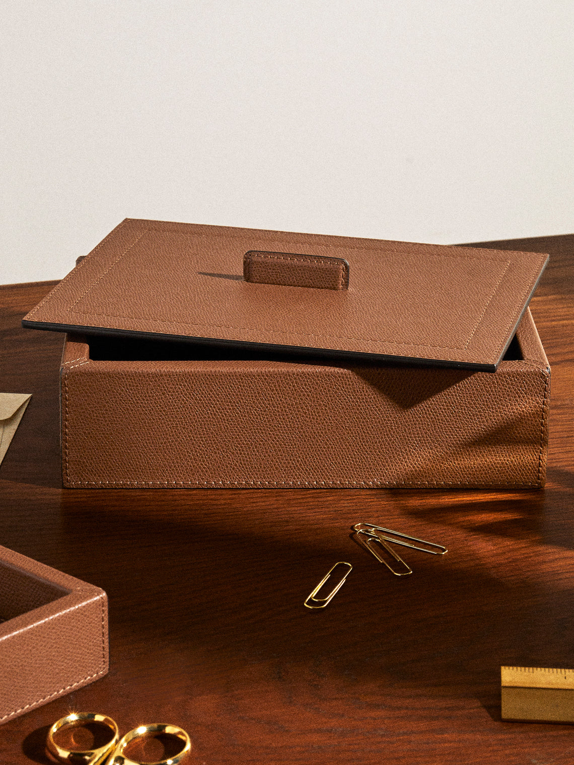 Giobagnara - Sally Leather Trinket Box - Brown - ABASK