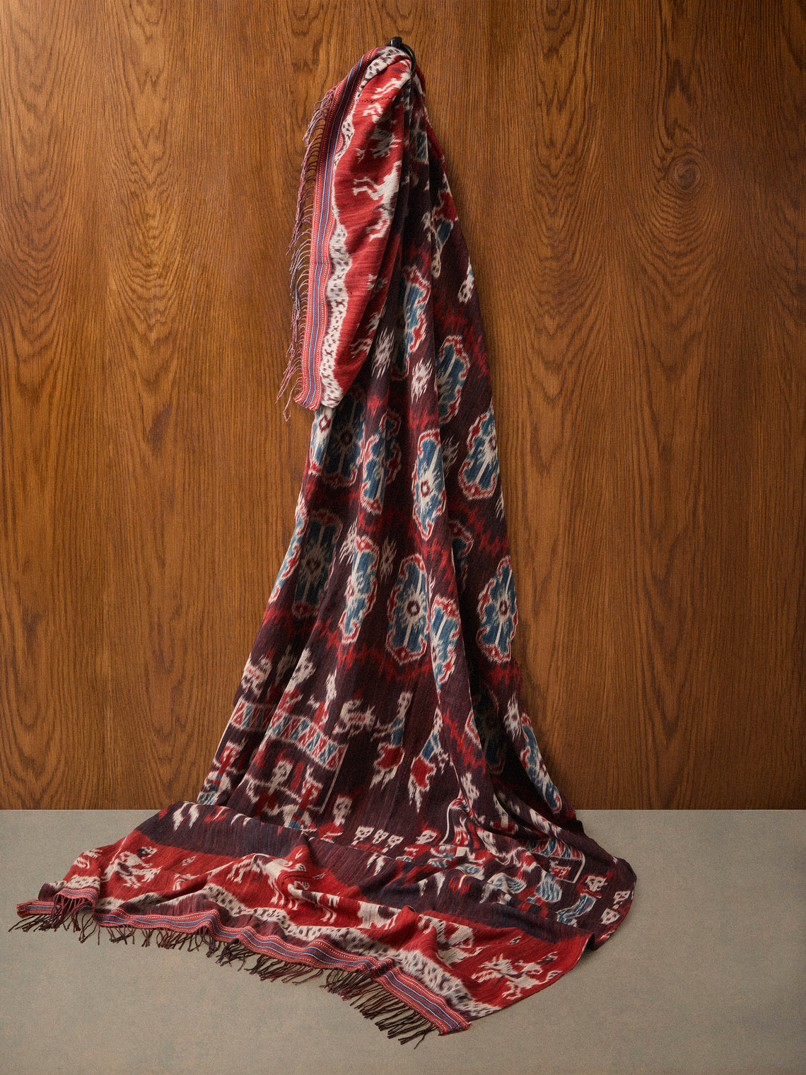 R Collective - Karihu Hayati Ikat Cotton Bed Blanket (106.5in/2.7m) - Multiple - ABASK