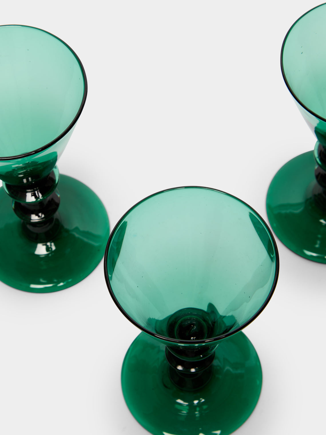Antique and Vintage - 1830s Regency Bristol Wine Glasses (Set of 6) -  - ABASK