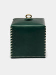 Otzi Studio - Eyelet Leather Tissue Box - Green - ABASK - 