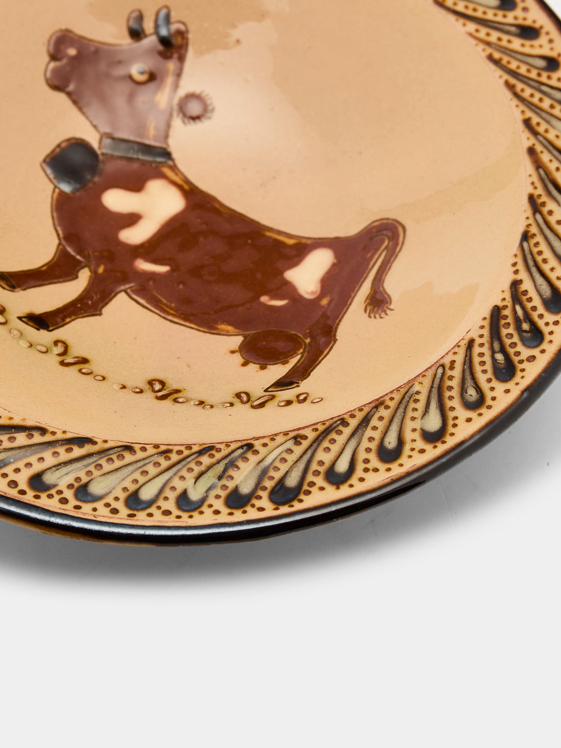 Poterie d’Évires - Cows Hand-Painted Ceramic Breakfast Bowls (Set of 3) -  - ABASK