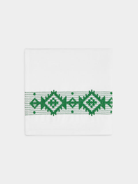 The Table Love - Folklore Hand-Embroidered Linen Napkins (Set of 4) -  - ABASK - 