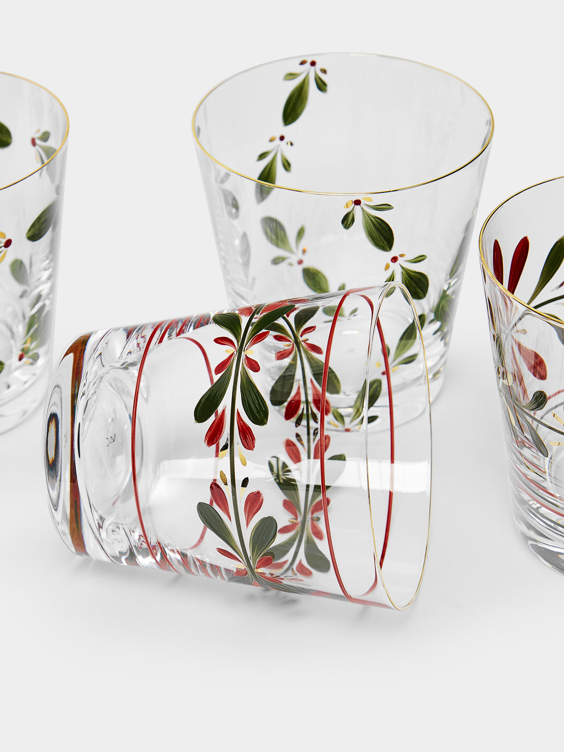 Los Vasos de Agua Clara - Zermatt Hand-Painted Tumblers (Set of 4) -  - ABASK