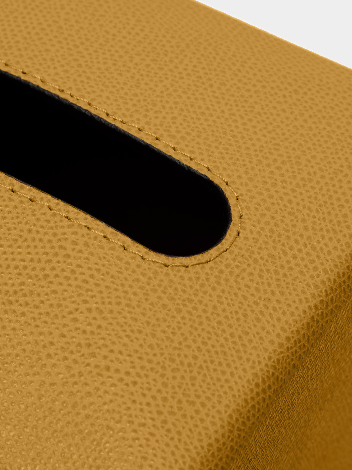 Giobagnara - Ready Leather Tissue Box - Yellow - ABASK