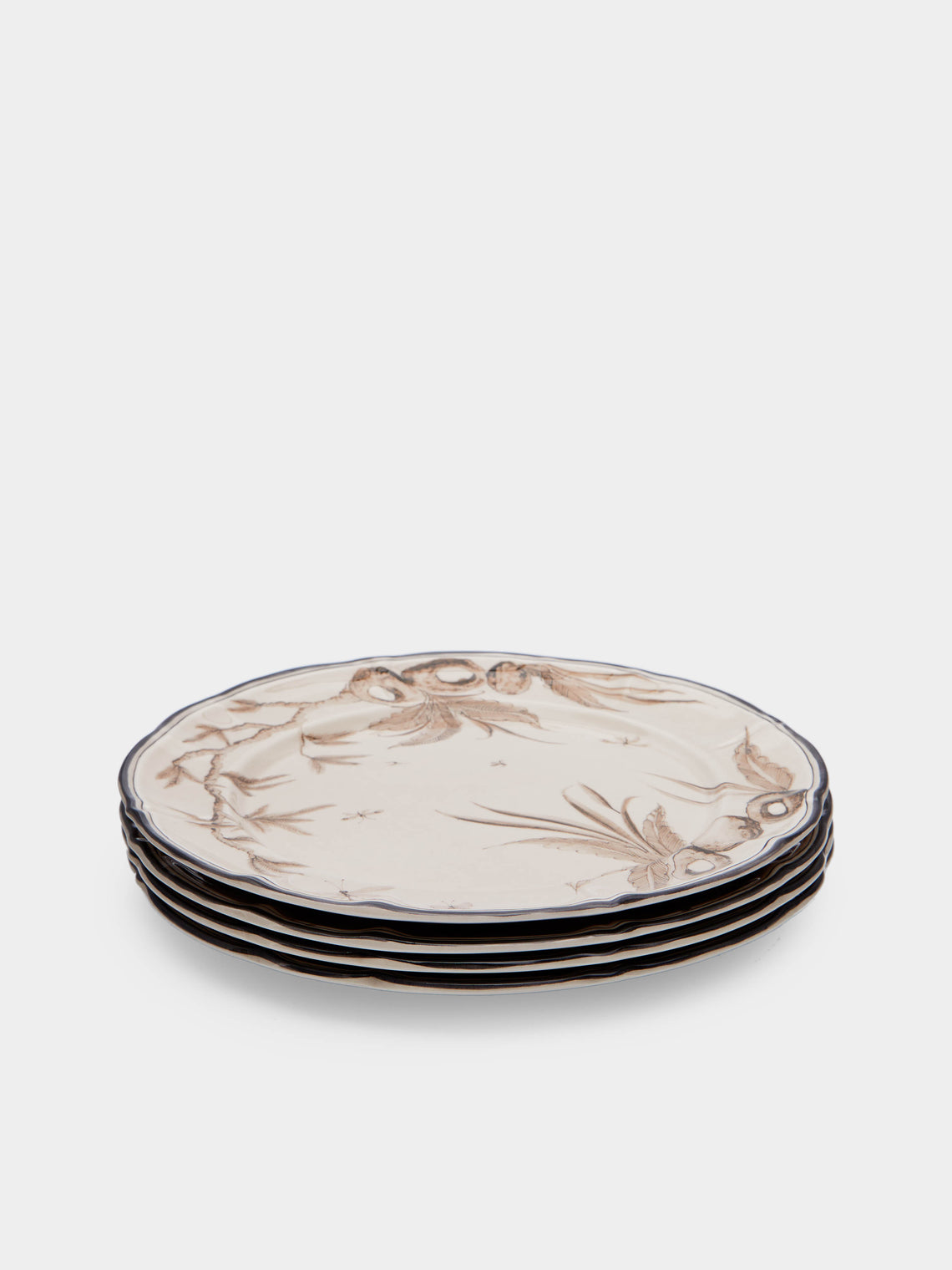 Laboratorio Paravicini - Rocaille Ceramic Dinner Plates (Set of 4) -  - ABASK