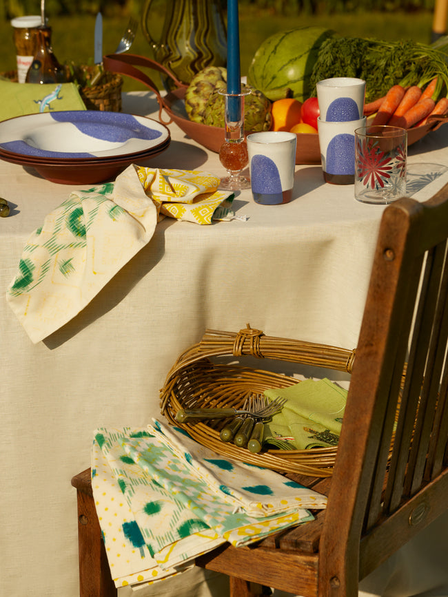 Gregory Parkinson - Salad Garden Block-Printed Cotton Napkins (Set of 6) -  - ABASK