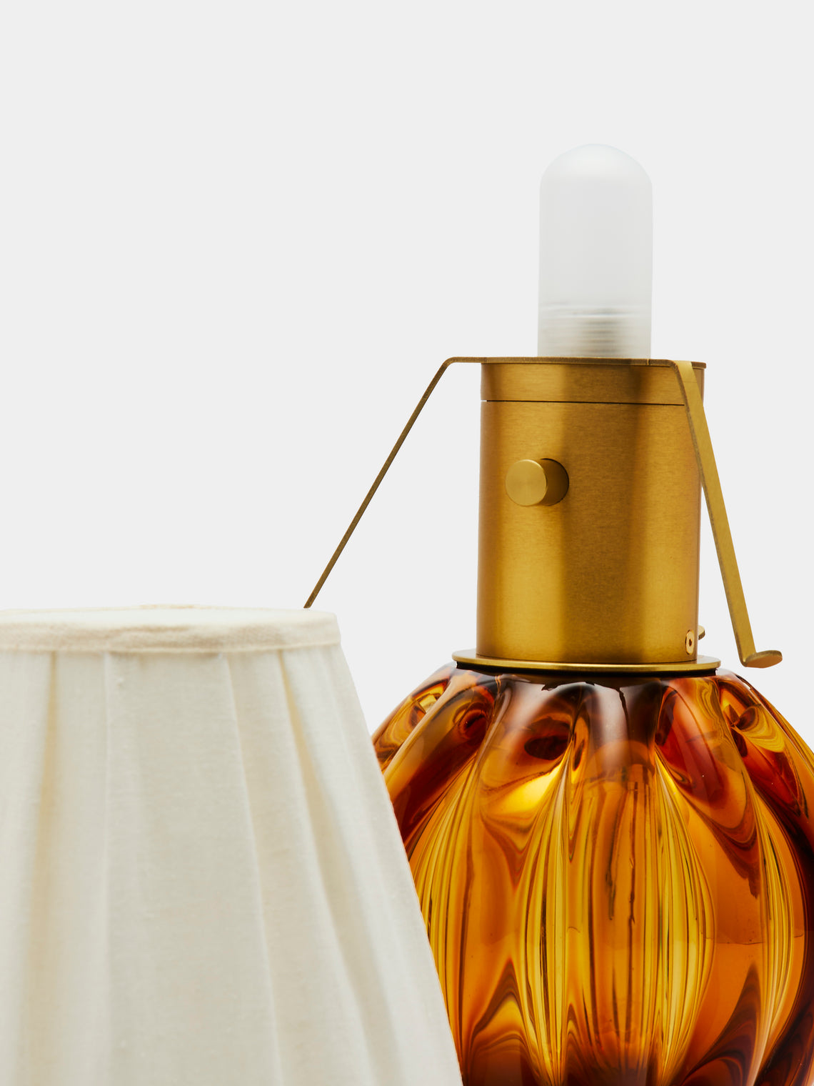 Yali Glass - Bolla Bar Hand-Blown Murano Glass Portable Lamp - Orange - ABASK