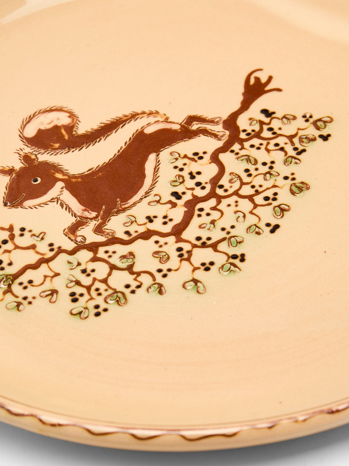 Poterie d’Évires - Animals Hand-Painted Ceramic Dinner Plates (Set of 6) -  - ABASK