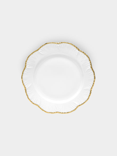 Pinto Paris - Simple Dentelle Hand-Painted Porcelain Dessert Plate -  - ABASK - 