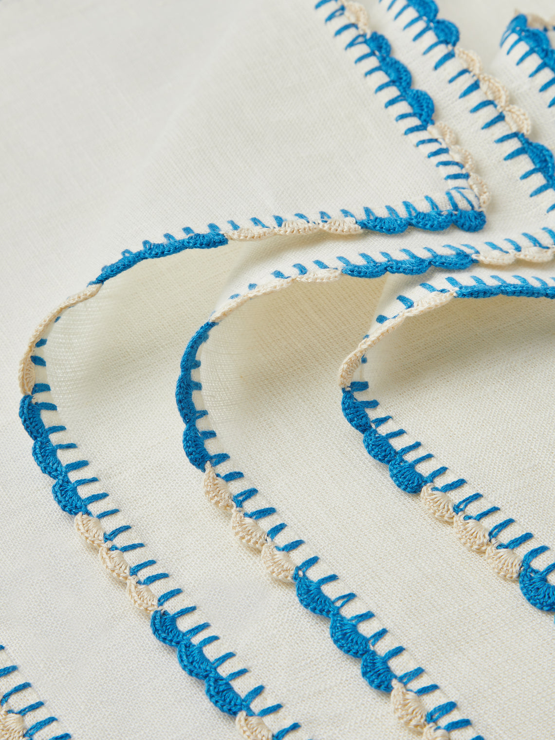 Anut Cairo - Luxor Hand-Crocheted Linen Napkins (Set of 4) -  - ABASK