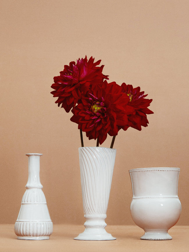 Astier de Villatte - Peggy Hand-Glazed Ceramic Vase - White - ABASK