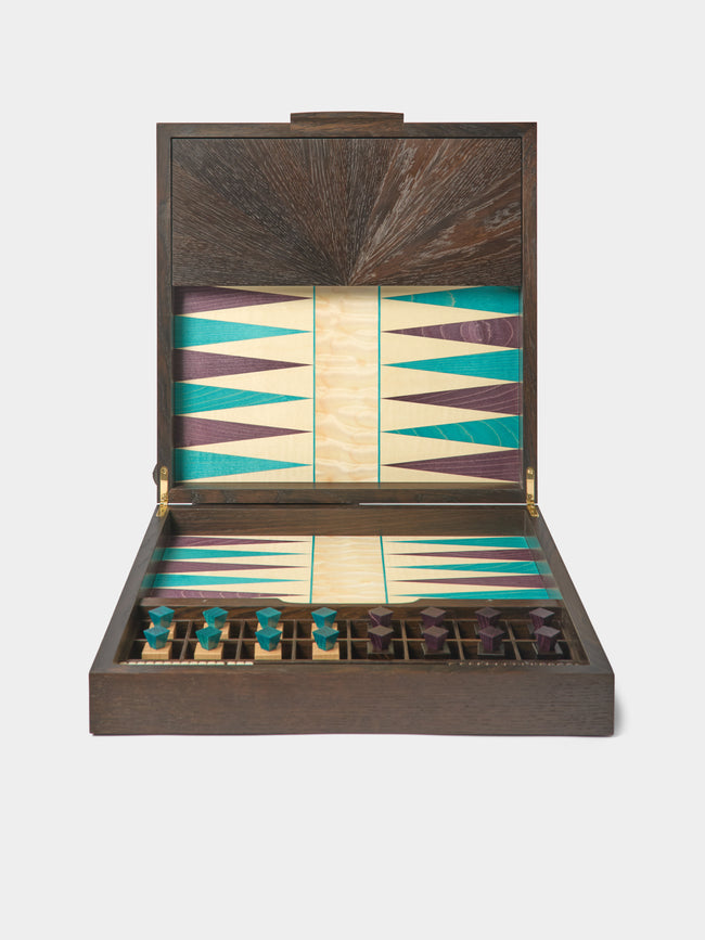Kevin Stamper - Marquetry Wood Chess and Backgammon Compendium - Multiple - ABASK - 