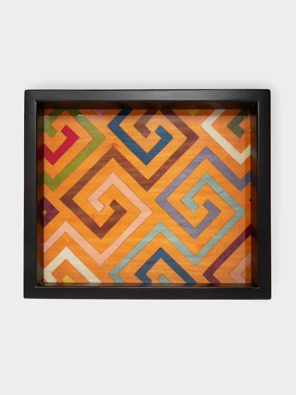 Biagio Barile - Labyrinth Wood Inlay Small Tray -  - ABASK - 