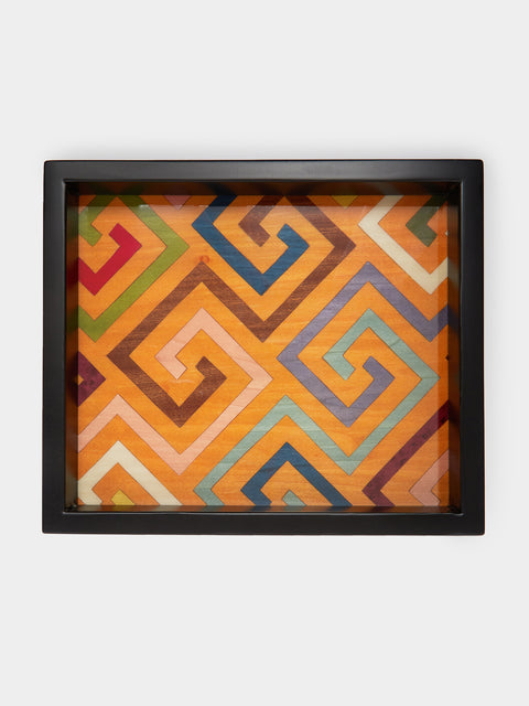 Biagio Barile - Labyrinth Wood Inlay Small Tray -  - ABASK - 