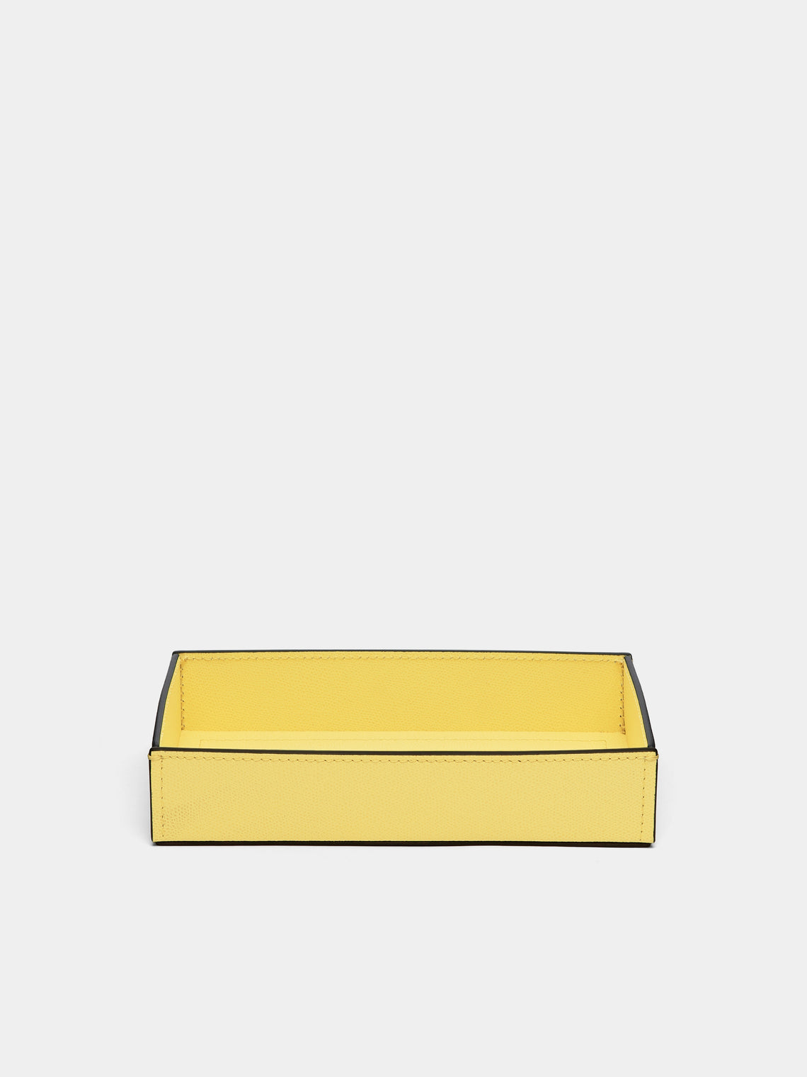 Giobagnara - Marea Leather Small Tray - Yellow - ABASK - 