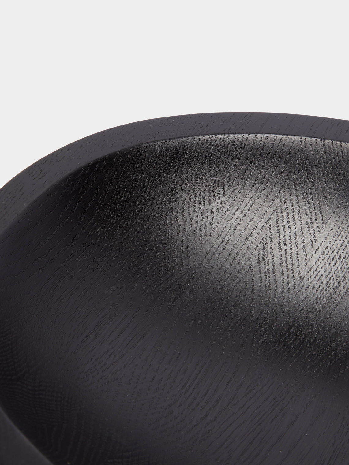The Wooden Palate - Ebonised Oak Large Oval Bowl -  - ABASK