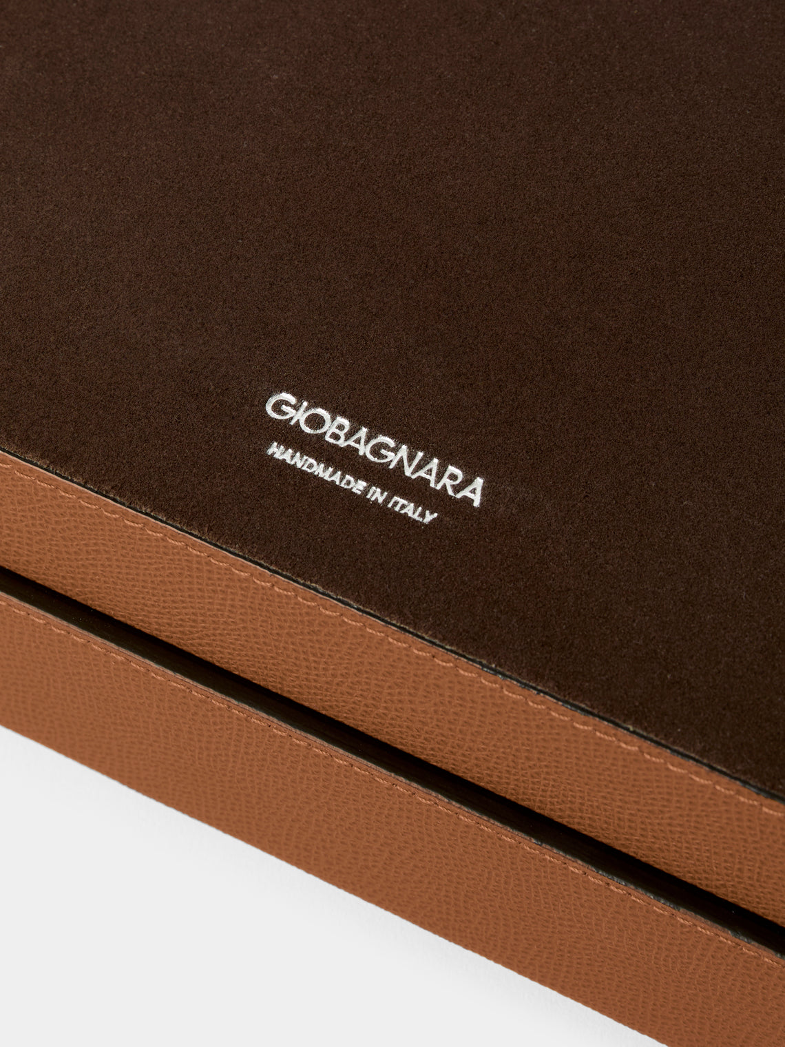 Giobagnara - Monogram Leather Glasses Box - Brown - ABASK