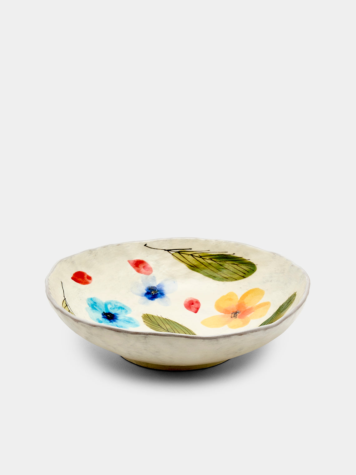Yon Ho Kyung - Flowers Buncheong Small Bowl - White - ABASK - 