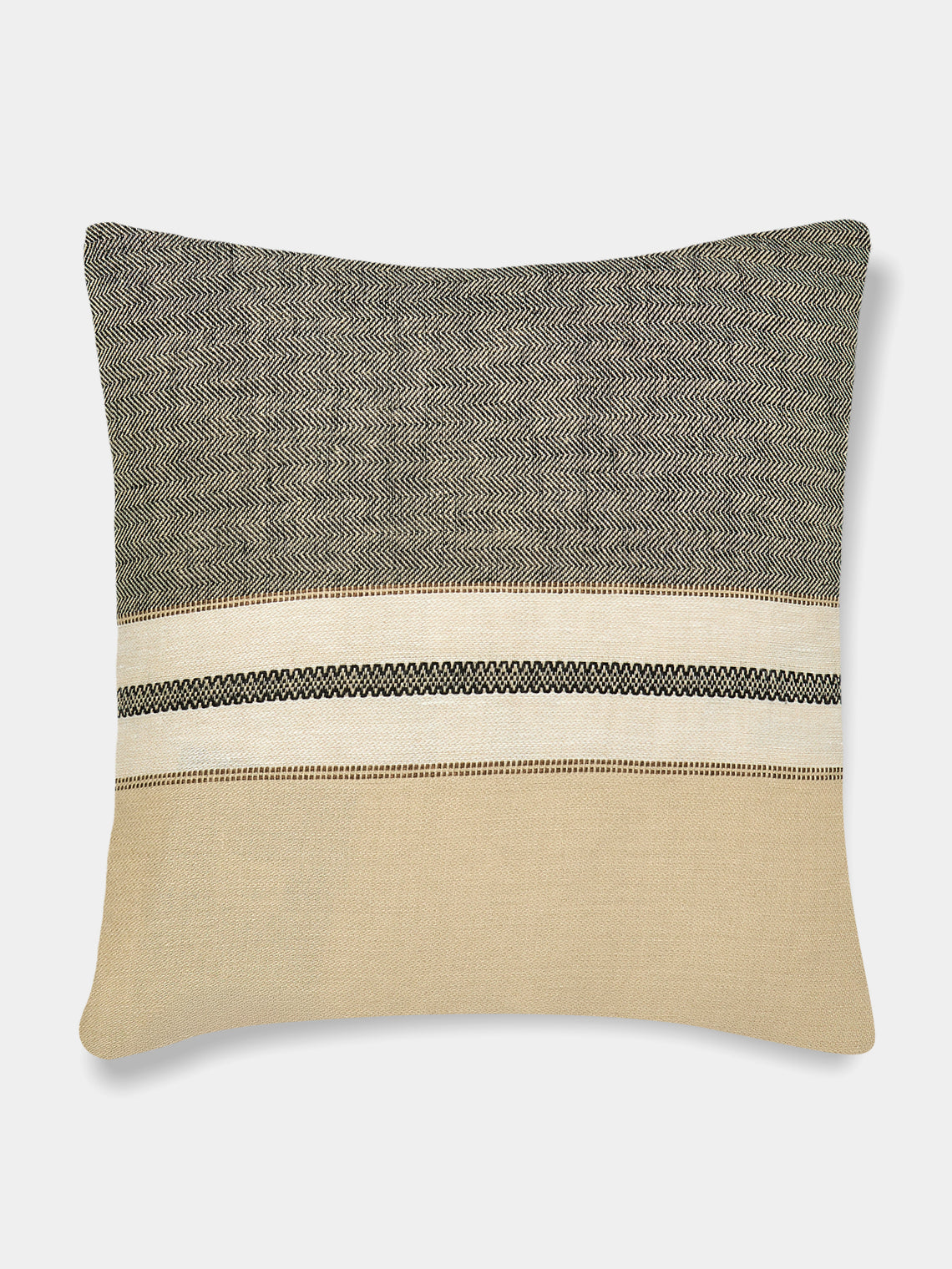 Libeco - Vourkari Belgian Linen Cushion (25in/63cm) - Cream - ABASK