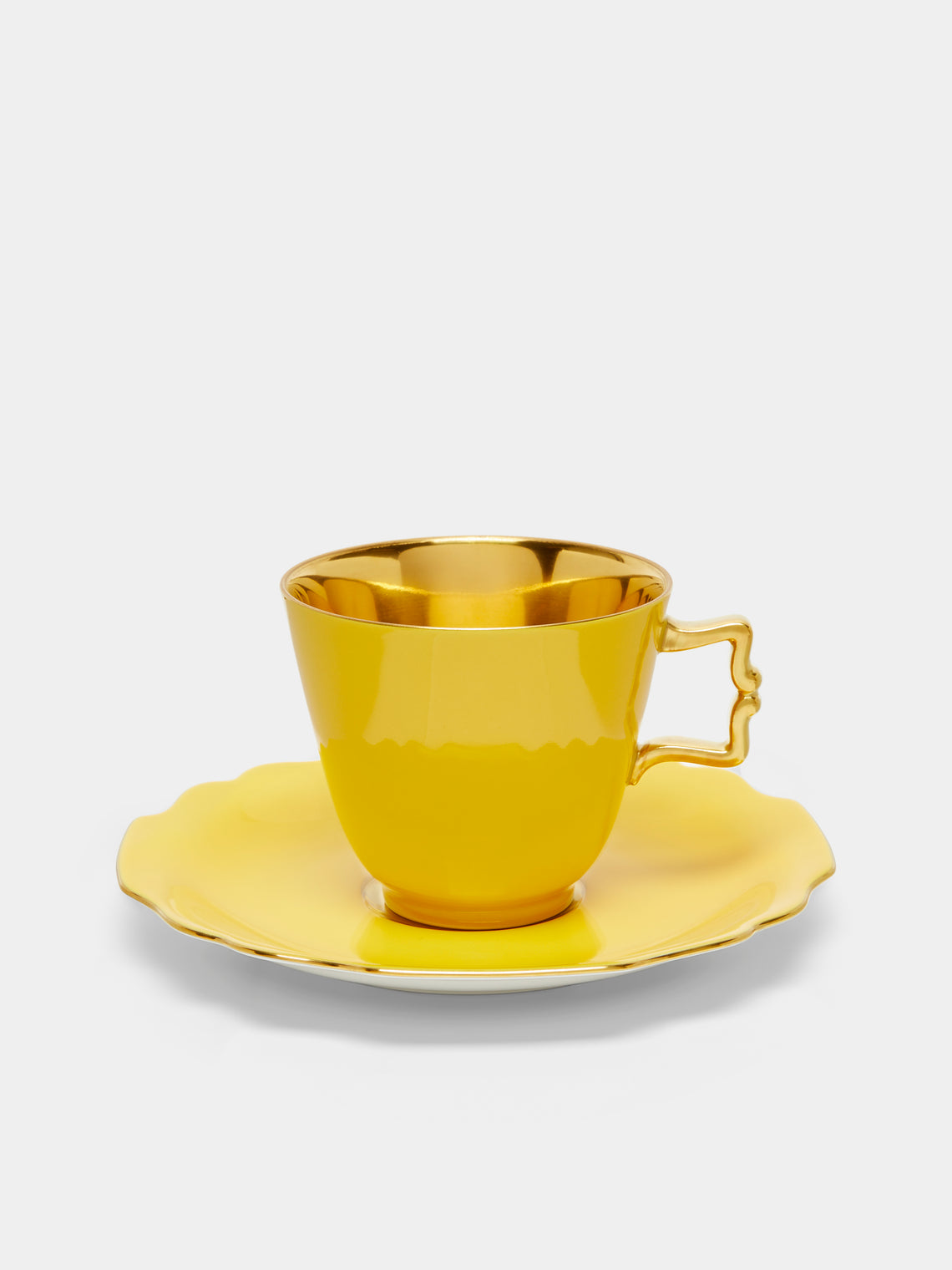 Augarten - Belvedere Hand-Painted Porcelain Coffee & Tea Collection - Yellow - ABASK