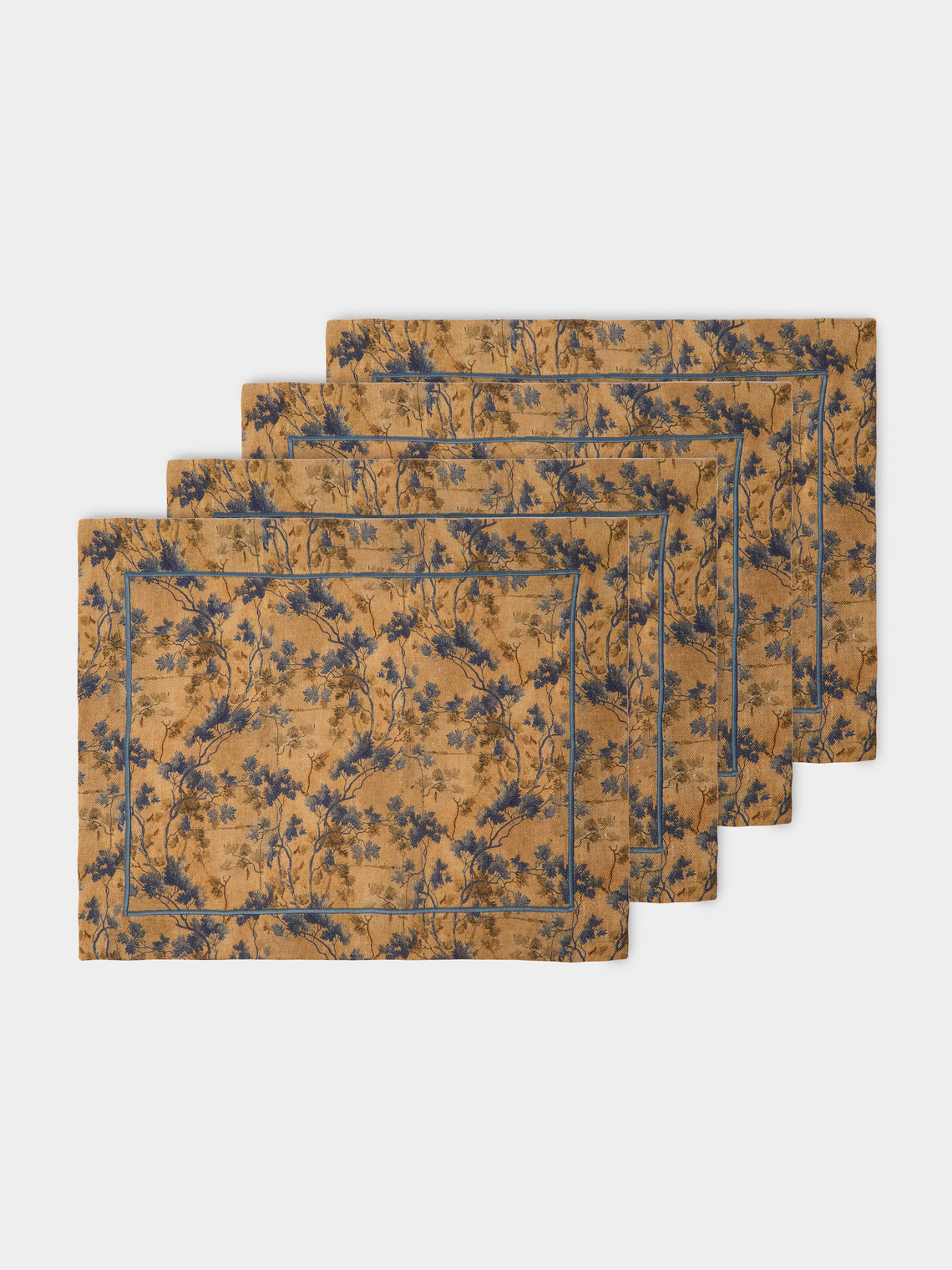 The House of Lyria - Alcedo Linen Placemats (Set of 4) -  - ABASK