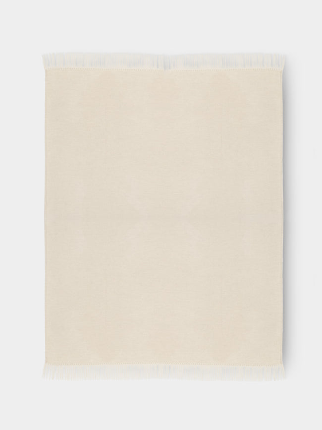 Alonpi - Melrose Cashmere Throw (75in/1.9m) - White - ABASK