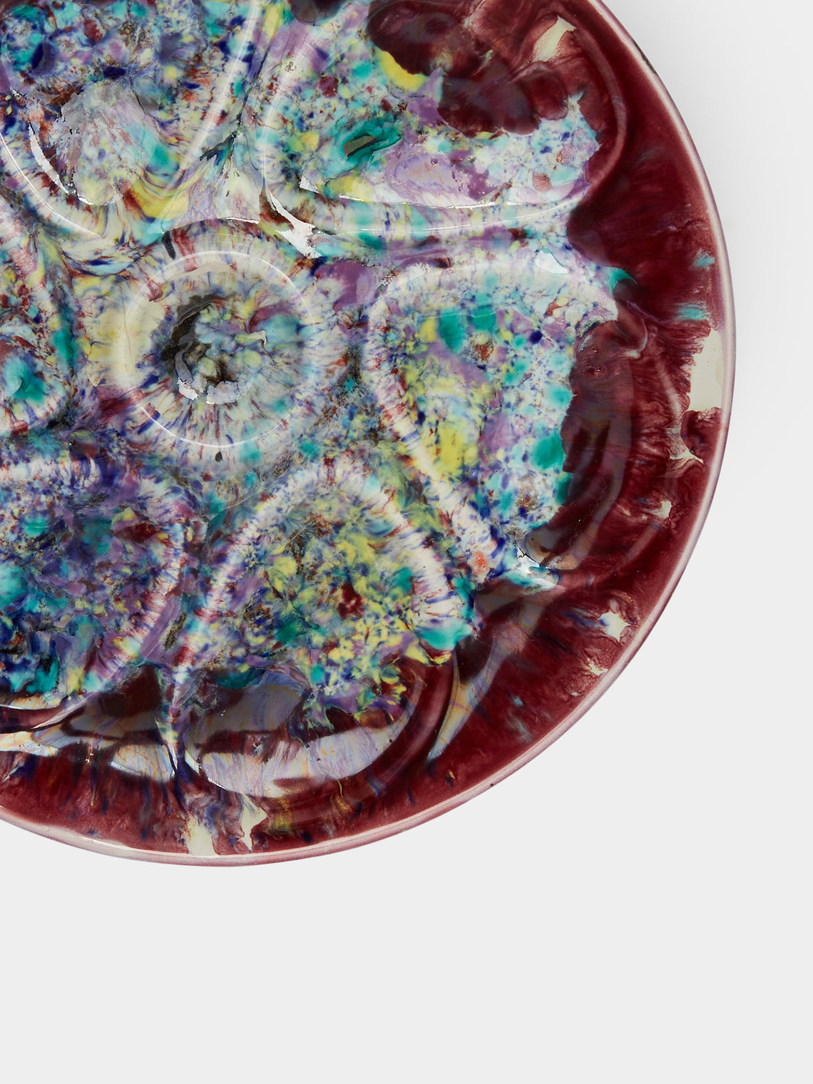 Antique and Vintage - 1960s Abstract Oyster Plate -  - ABASK