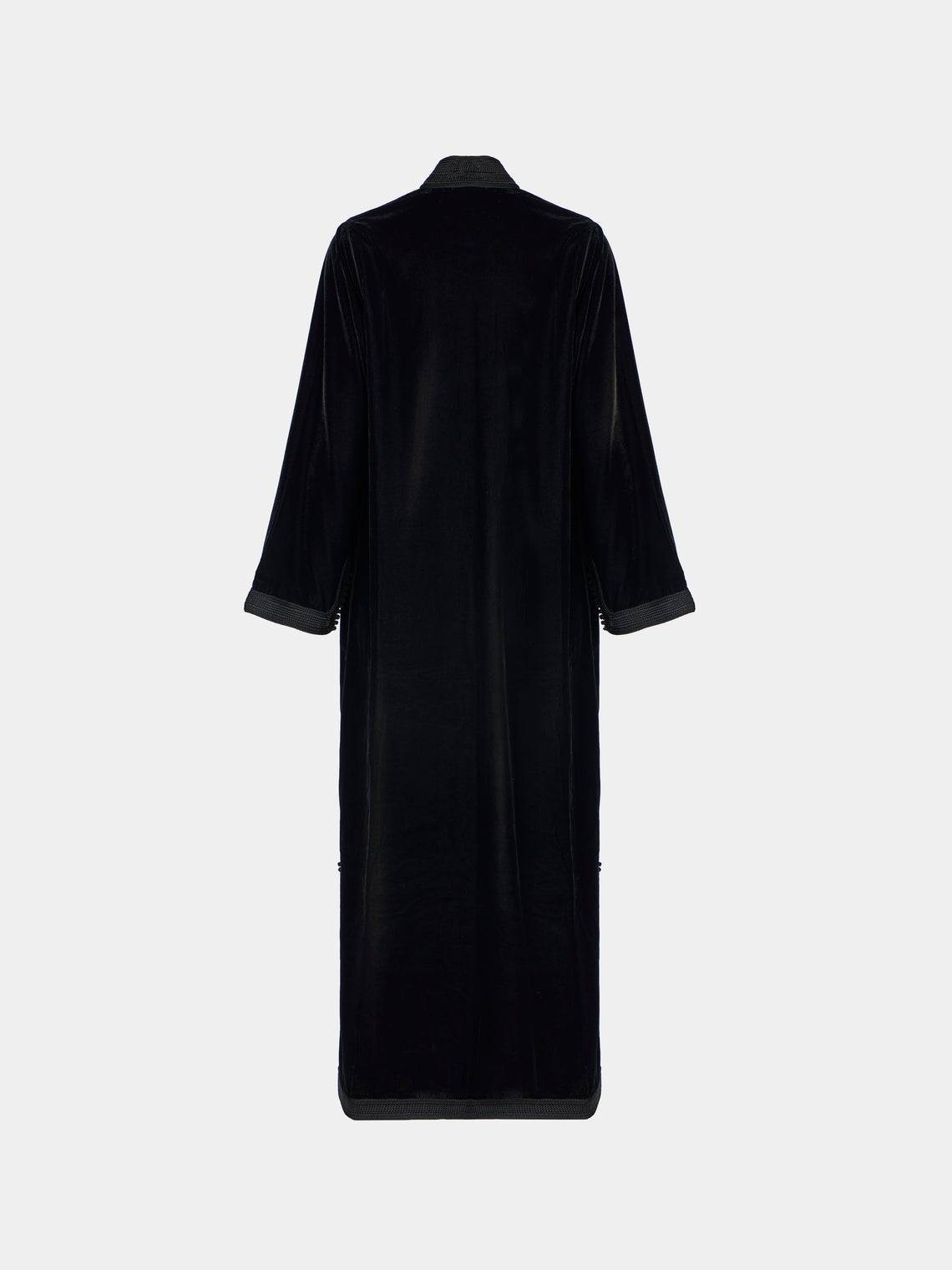 Muzungu Sisters - Alia Hand-Embroidered Velvet Dress | Size: S - Black - ABASK