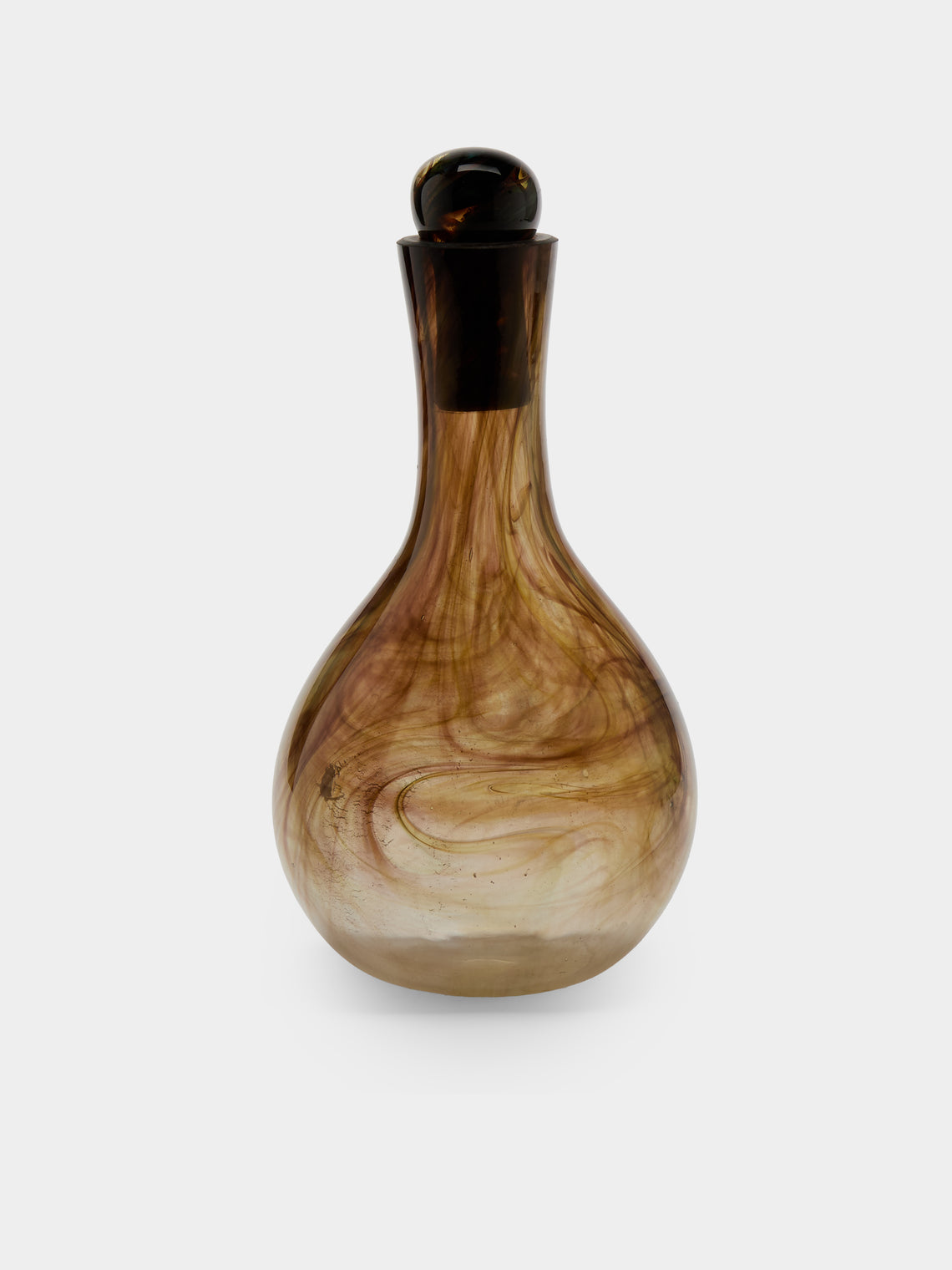 Antique and Vintage - 1970s Claude Morin Murano Glass Decanter - brown - ABASK - 