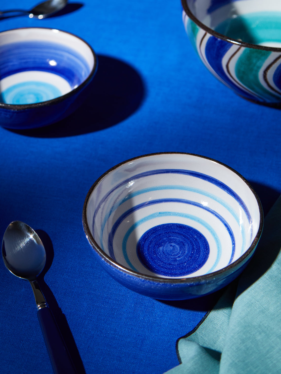 Ceramica Pinto - Vietri Hand-Painted Ceramic Nibble Bowls (Set of 2) -  - ABASK