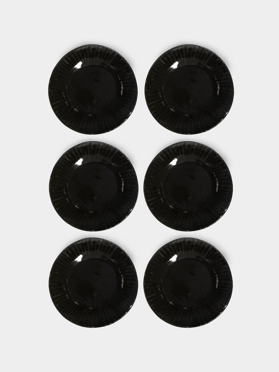 Mervyn Gers Ceramics - 'Paper' Hand-Glazed Ceramic Dinner Plates (Set of 6) -  - ABASK