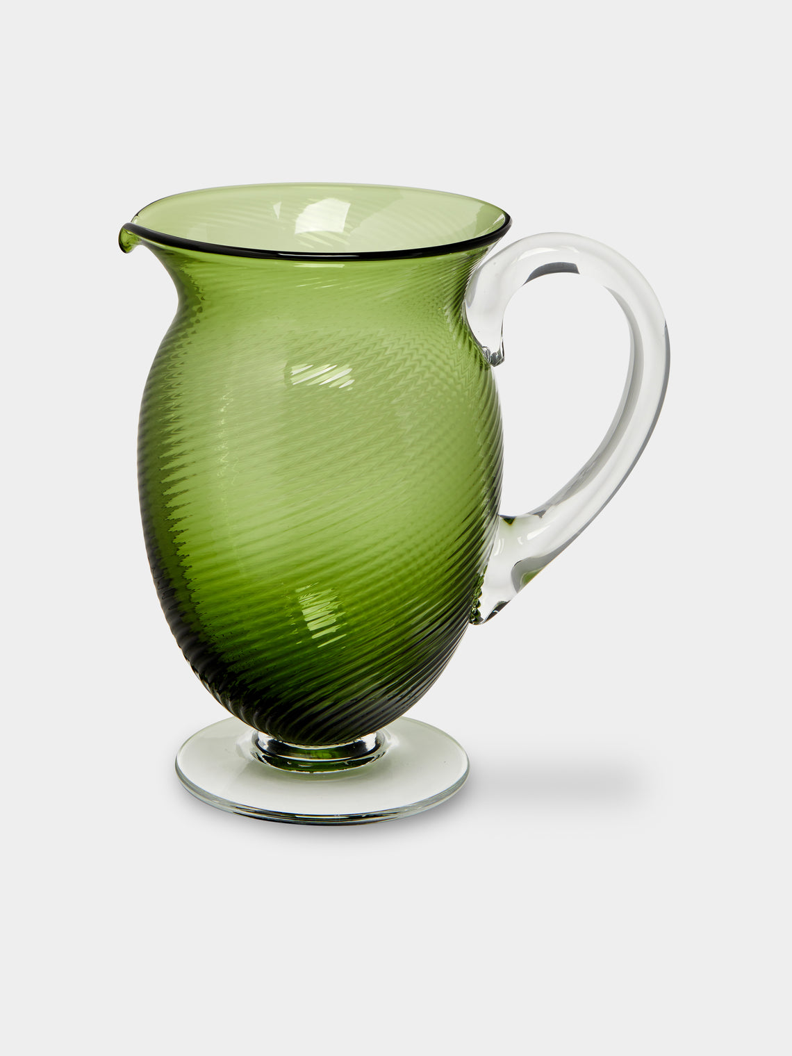 NasonMoretti - Twisted Soraya Hand-Blown Murano Glass Pitcher -  - ABASK - 