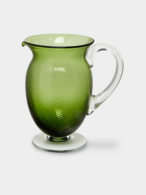 NasonMoretti - Twisted Soraya Hand-Blown Murano Glass Pitcher -  - ABASK - 
