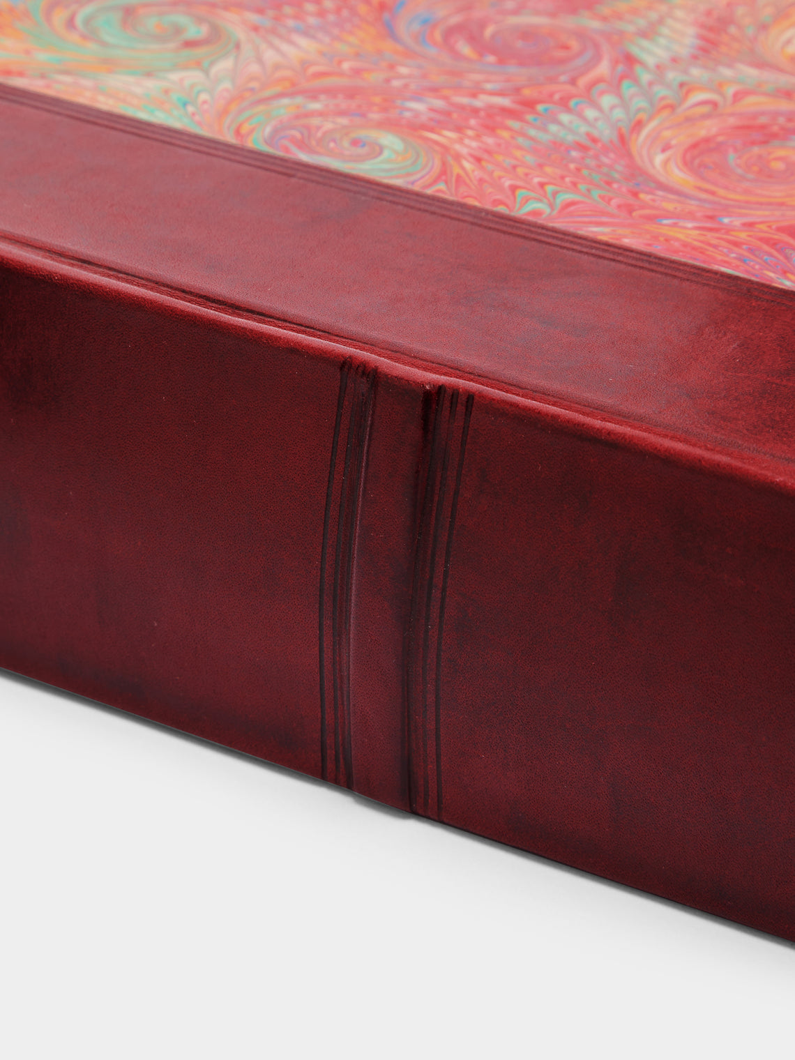 Giannini Firenze - Hand-Marbled Leather Bound Photo Album -  - ABASK