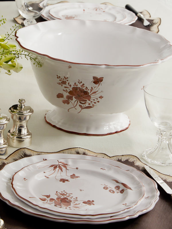 Z.d.G - Camaïeu Hand-Painted Ceramic Large Serving Bowl -  - ABASK