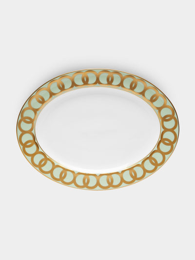 Royal Crown Derby - Riviera Dream Hand-Painted Bone China Large Oval Platter -  - ABASK - 