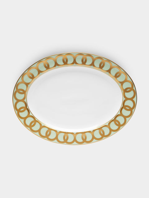 Royal Crown Derby - Riviera Dream Hand-Painted Bone China Large Oval Platter -  - ABASK - 