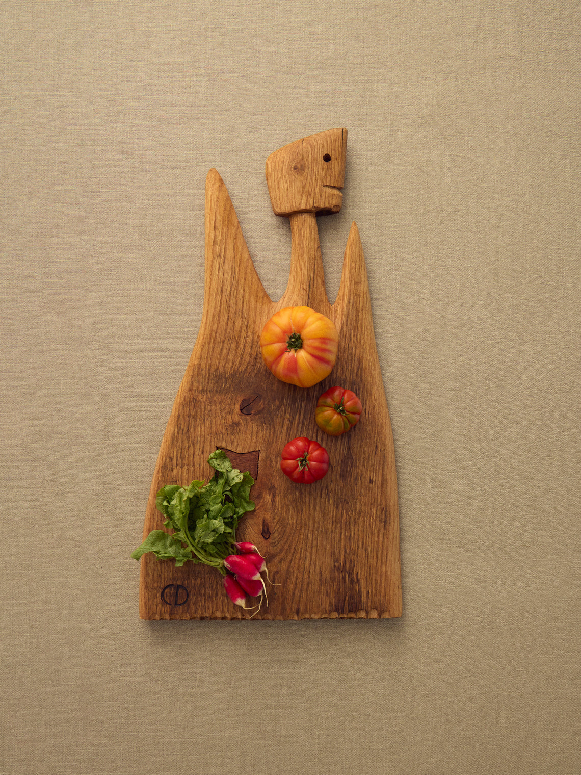 Eliot Daguet - Hand-Carved Ash Serving Board - Natural - ABASK