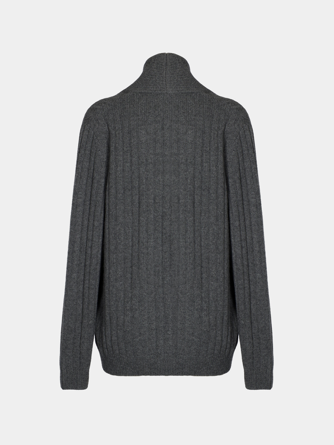 Arch4 - Denver Baby Goat Cashmere Stretch-Knit Cardigan | Size: M - Gray - ABASK