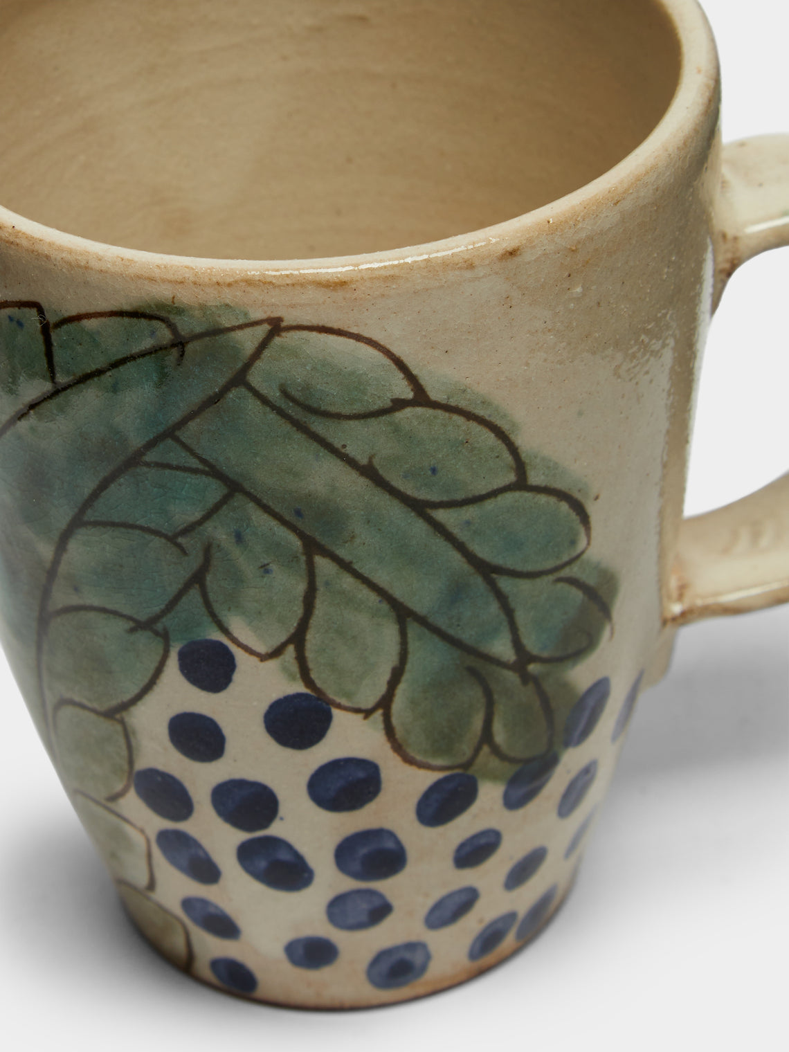Anut Cairo - Leaves Hand-Painted Ceramic Mugs (Set of 4) -  - ABASK