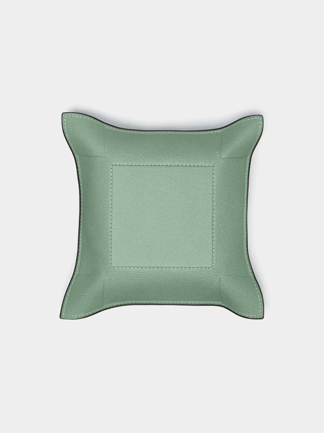Giobagnara - Jack Leather Square Valet Tray - Light green - ABASK - 
