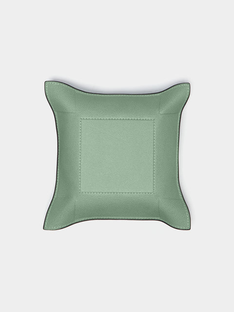 Giobagnara - Jack Leather Square Valet Tray - Light green - ABASK - 