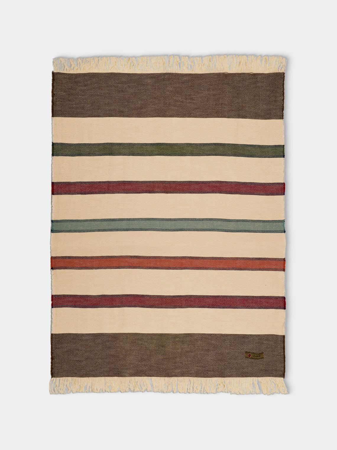 The House of Lyria - Forestiere Handwoven Linen and Cotton Blanket (75in/1.9m) - Brown - ABASK