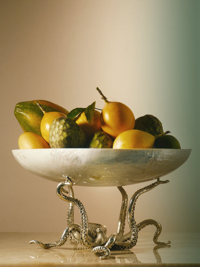Objet Luxe - Silver-Plated and Shell Fruit Bowl -  - ABASK